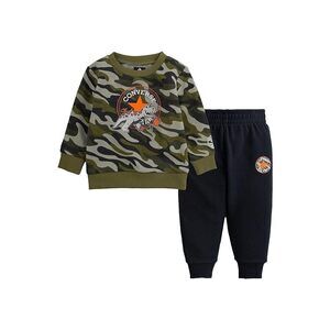 Converse Kids Camo Crew Joggers Set Boy's Active Sets Black 2Toddler